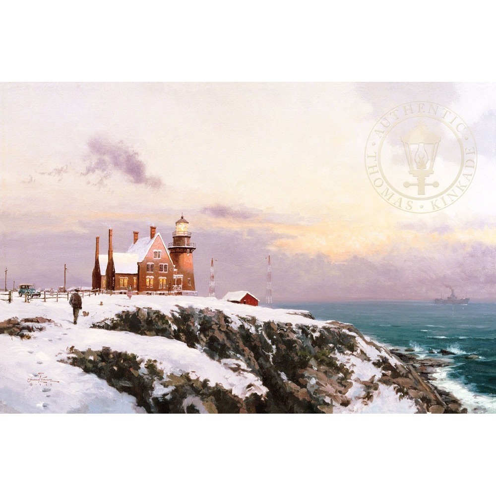 Thomas Kinkade Block Island Lithograph COA 1998 12" x 18"